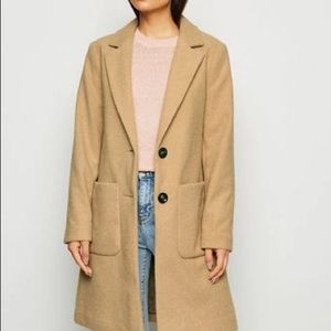 New Look Tan Tailored Coat